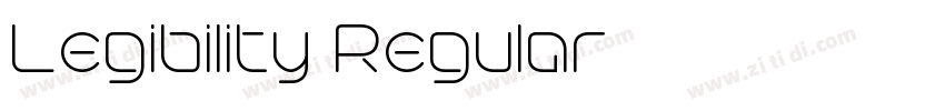 Legibility Regular字体转换 Legibility Regular字体转换